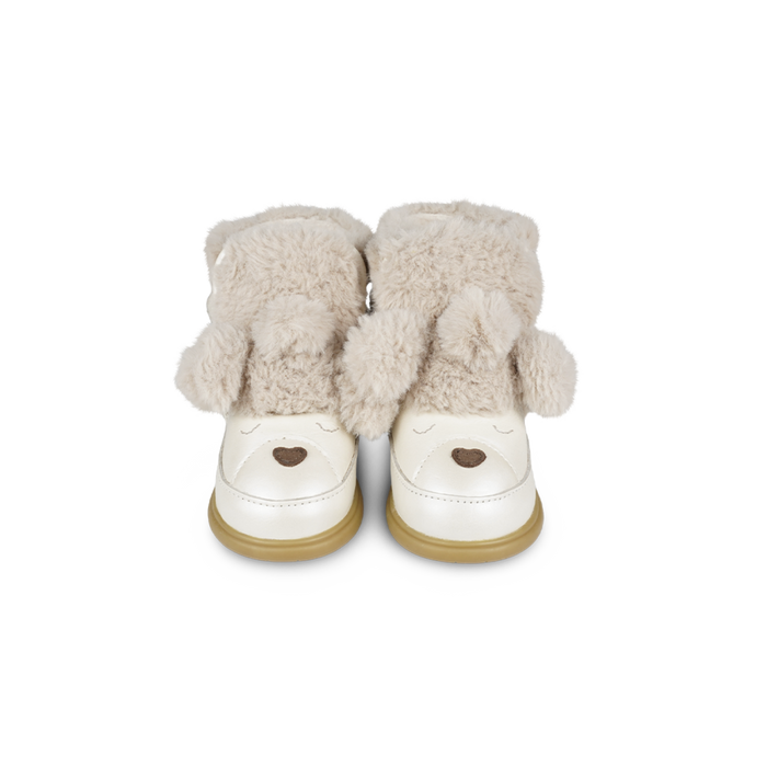 Donsje Dubu Exclusive Shoes | Poodle | Off White Metallic Leather