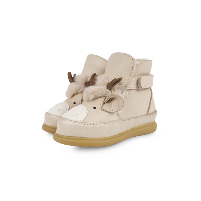 donsje Dubu Exclusive Shoes | Reindeer | Ivory Classic Leather