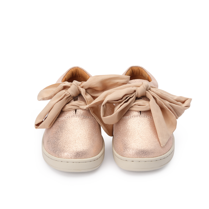Donsje Emilia Organza Sneakers | Powder Metallic Leather