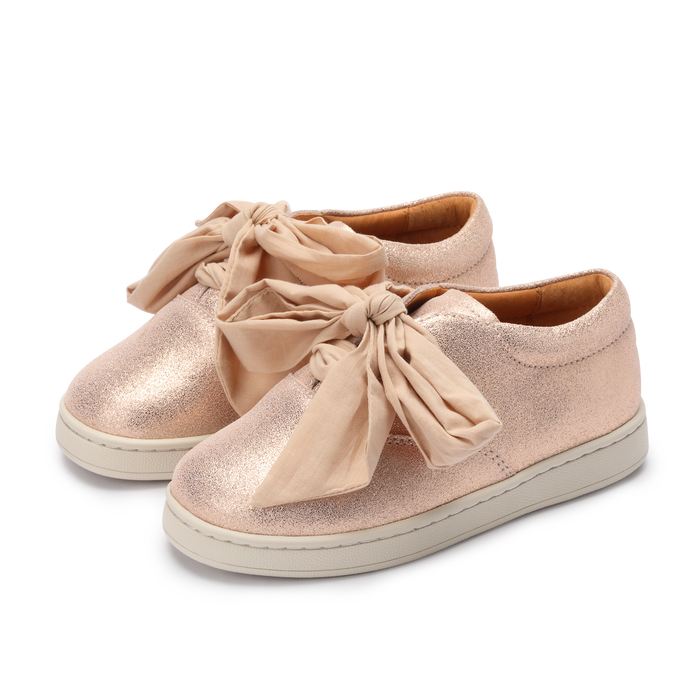 donsje Emilia Organza Sneakers | Powder Metallic Leather