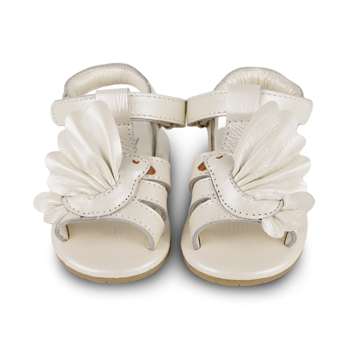 Donsje Filoe Sandals | Dove | Off White Metallic Leather