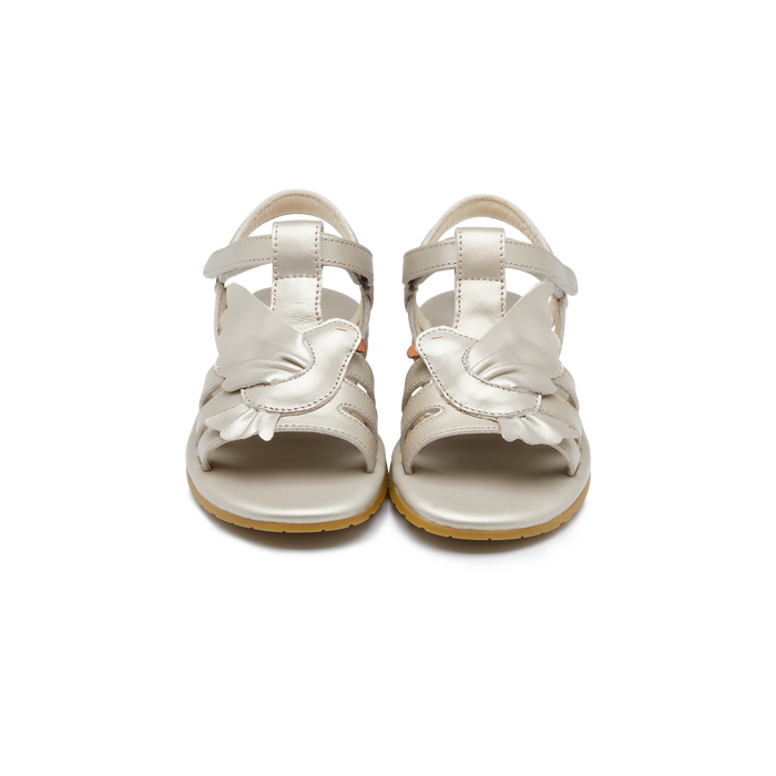 Donsje Fiyola Sandals | Dove | Off White Metallic Leather