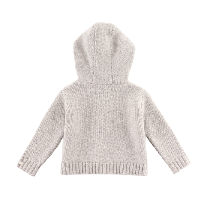 Donsje Gilane Merino Wool Cardigan | Soft Grey Melange