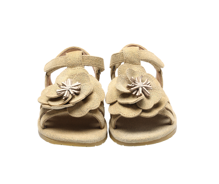 Donsje Iles Fields Sandals | Buttercup | Truffle Metallic Leather