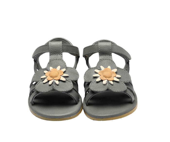 Donsje Iles Fields Sandals | Forget Me Not | Petrol Leather