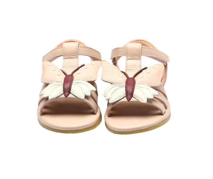 Donsje Iles Sky Sandals | Butterfly | Light Rose Leather