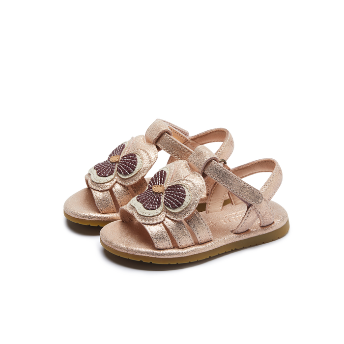 donsje Jiles Fields Sandals | Violette | Powder Metallic Leather