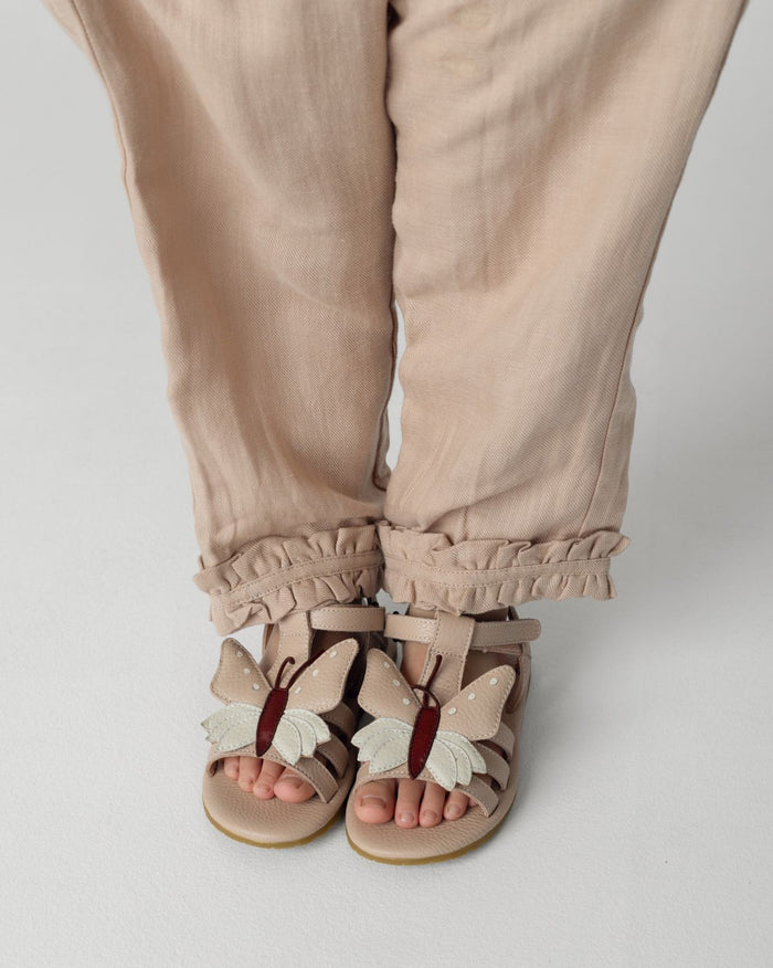 Donsje Jiles Sky Sandals | Butterfly | Light Rose Leather