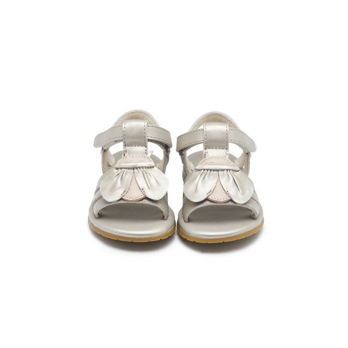 Donsje Jiles Sky Sandals | Golden Beetle | Silver Metallic Leather