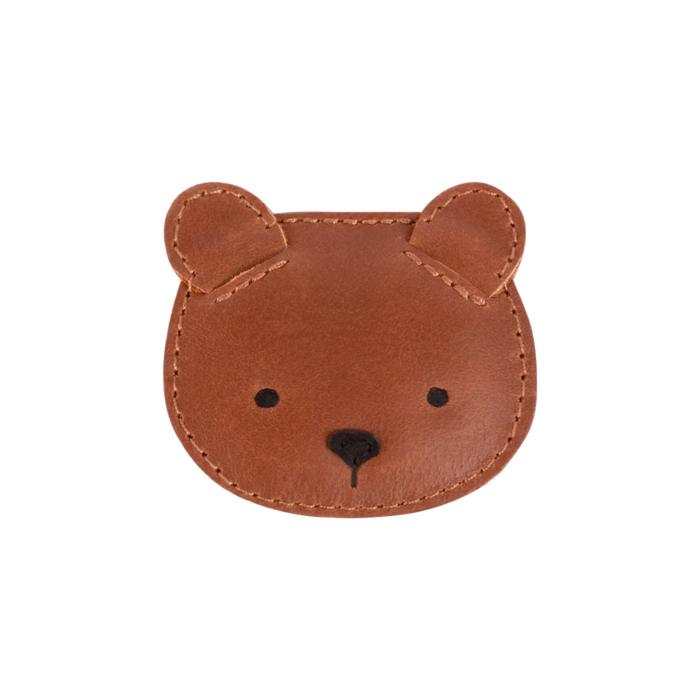 donsje Josy Classic Hairclip | Bear | Cognac Classic Leather