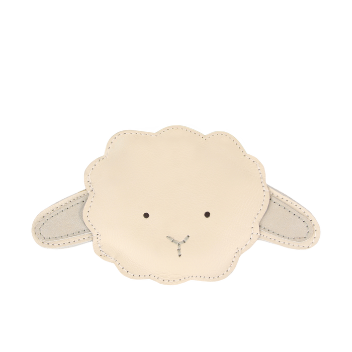 donsje Josy Classic Hairclip | Lammy | Off White Leather