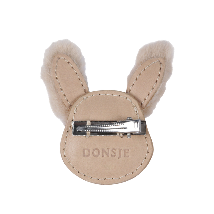 Donsje Josy Exclusive Hairclip | Fluffy Bunny | Light Rust Leather