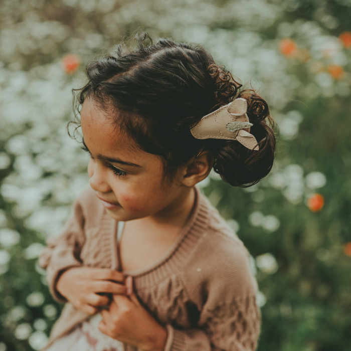 Donsje Josy Special Hair Tie | Unicorn | Light Rose Leather