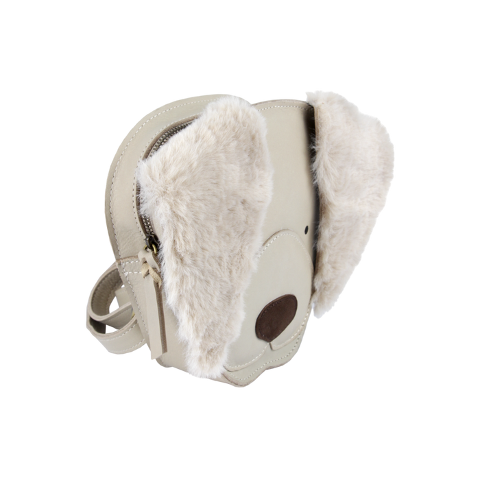 Donsje Kapi Exclusive Backpack | Golden Retriever | Ivory Classic Leather