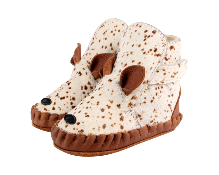 Donsje Kapi Exclusive Booties | Bambi | Bambi Spotted Cow Hair