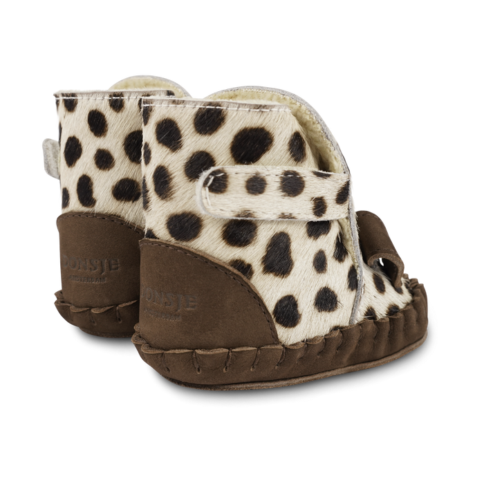 Donsje Kapi Exclusive Booties | Dalmatian | Black Spotted Cow Hair