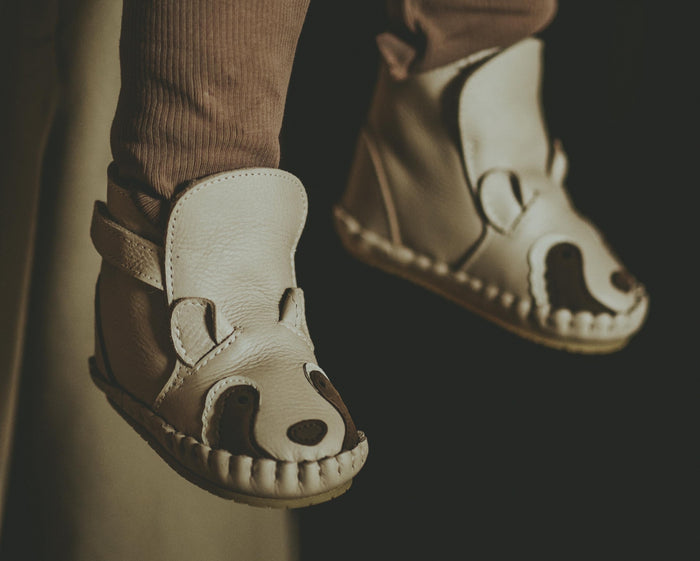 Donsje Kapi Special Booties | Raccoon | Ivory Classic Leather