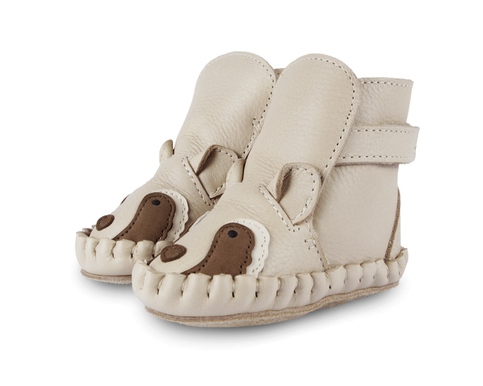 Donsje Kapi Special Booties | Raccoon | Ivory Classic Leather