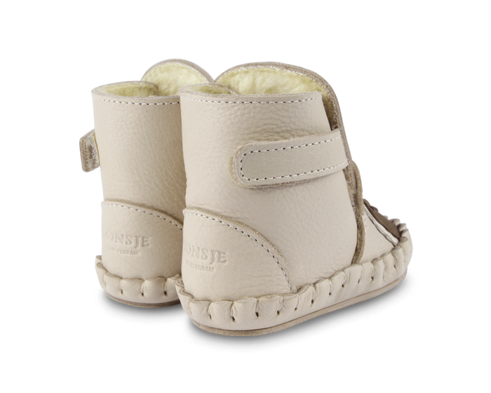 Donsje Kapi Special Booties | Raccoon | Ivory Classic Leather