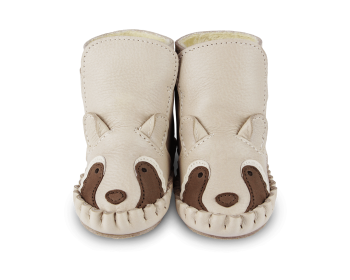 Donsje Kapi Special Booties | Raccoon | Ivory Classic Leather