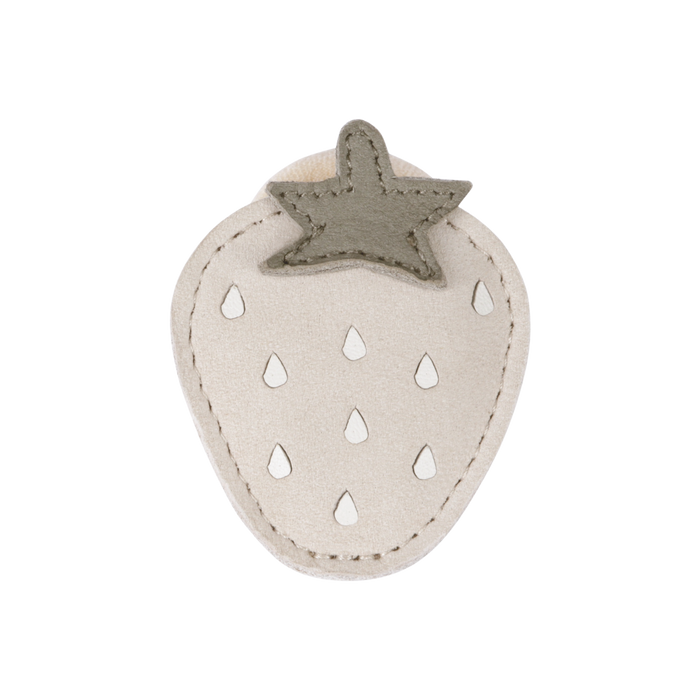 donsje Nanoe Fruit Hair Tie | Strawberry | Powder Nubuck