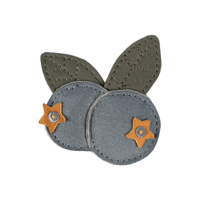 donsje Nanoe Fruit Hairclip | Blueberry | Petrol Nubuck