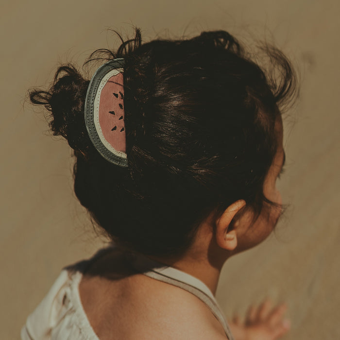Donsje Nanoe Fruit Hairclip | Watermelon | Rose Dawn Classic Leather