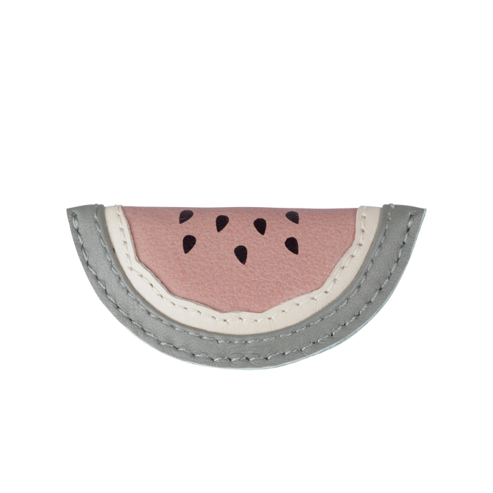 donsje Nanoe Fruit Hairclip | Watermelon | Rose Dawn Classic Leather
