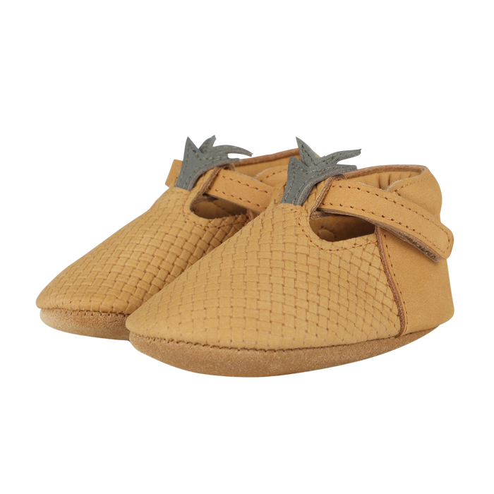 Donsje Nanoe Shoes | Pineapple | Caramel Stamped Nubuck