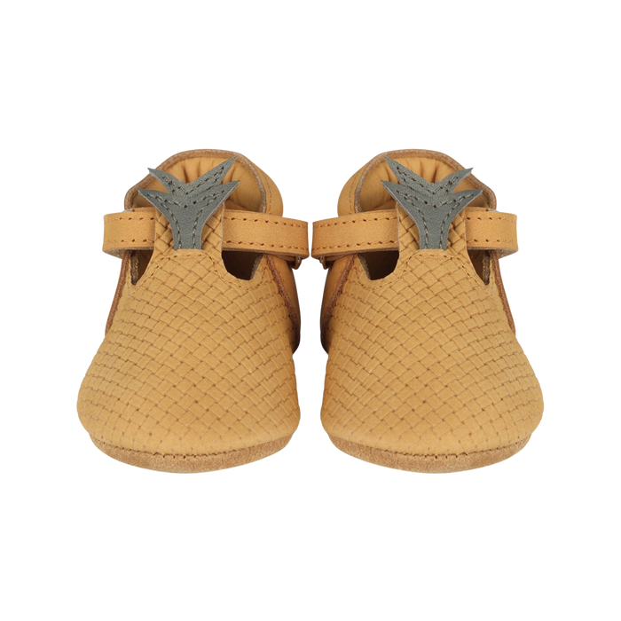 donsje Nanoe Shoes | Pineapple | Caramel Stamped Nubuck