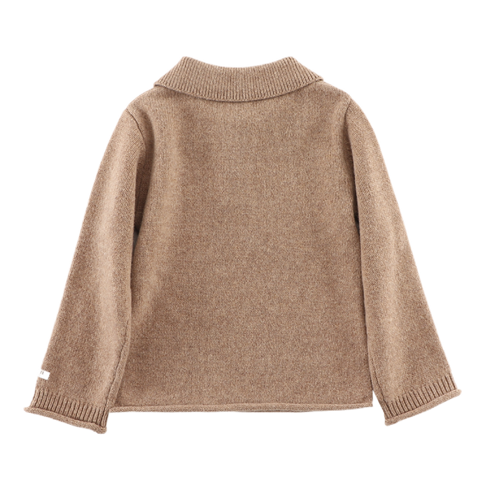 Donsje Ojan Merino Wool Sweater | Milk Chocolate Melange