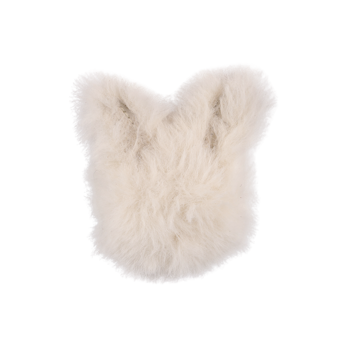 donsje Ploto Hairclip | Snow Rabbit | Off White Soft Faux Fur