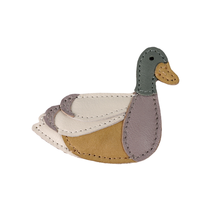 donsje Posh Mallard Clip | Dark Lavender Sheep Leather