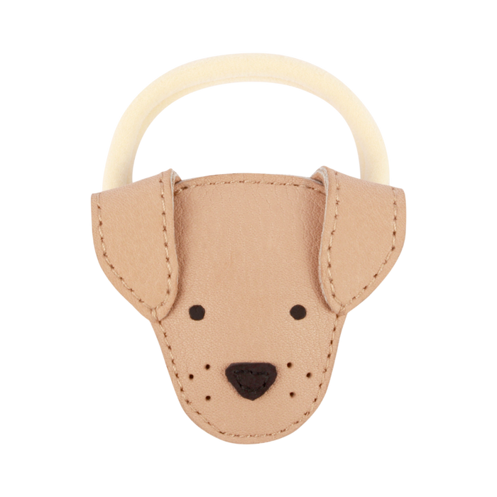 donsje Qosy Classic Hair Tie | Dog | Light Rust Leather