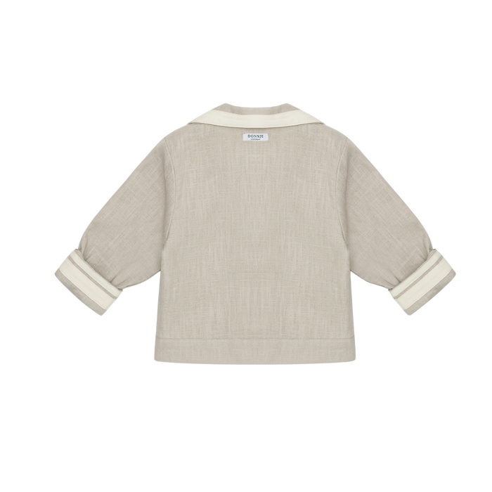 Donsje Quirijn Linen Blazer | Festive Koala | Soft Taupe