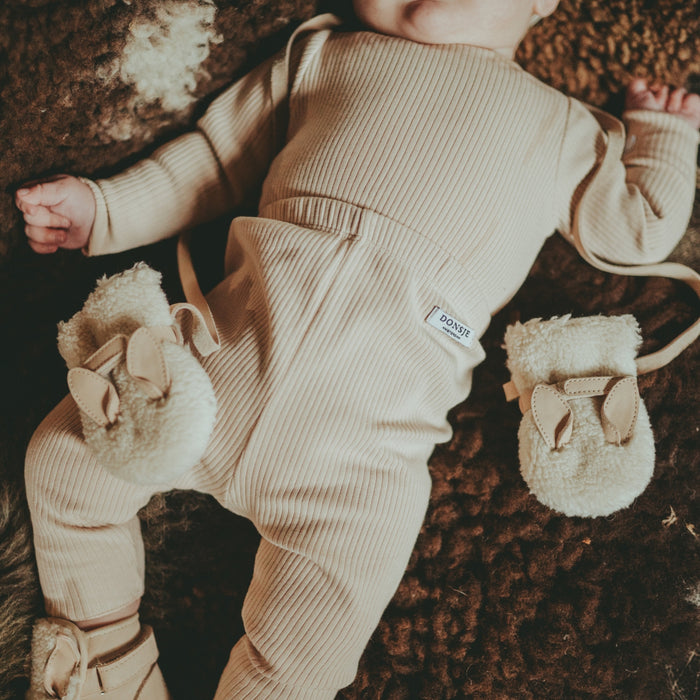 Donsje Richy Mittens | Bunny | Off White Curly Faux Fur