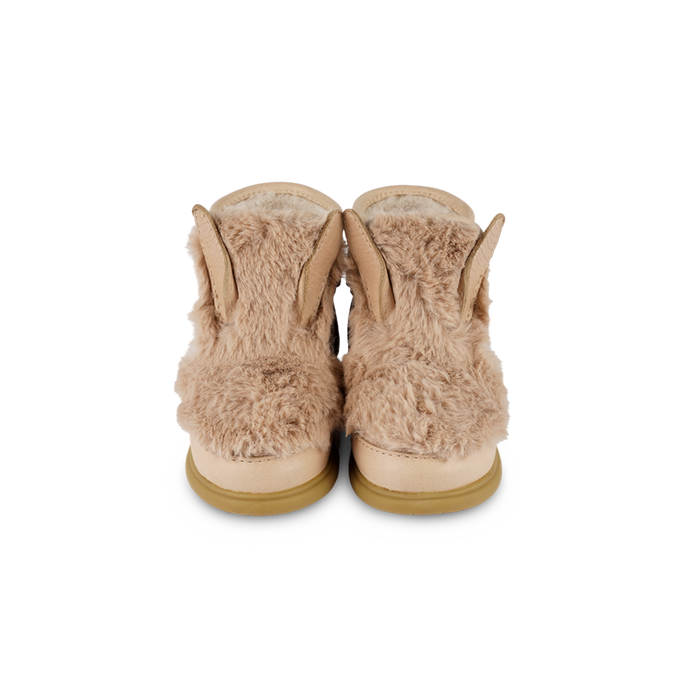 Donsje Roumi Shoes | Fluffy Bunny | Warm Beige Soft Faux Fur