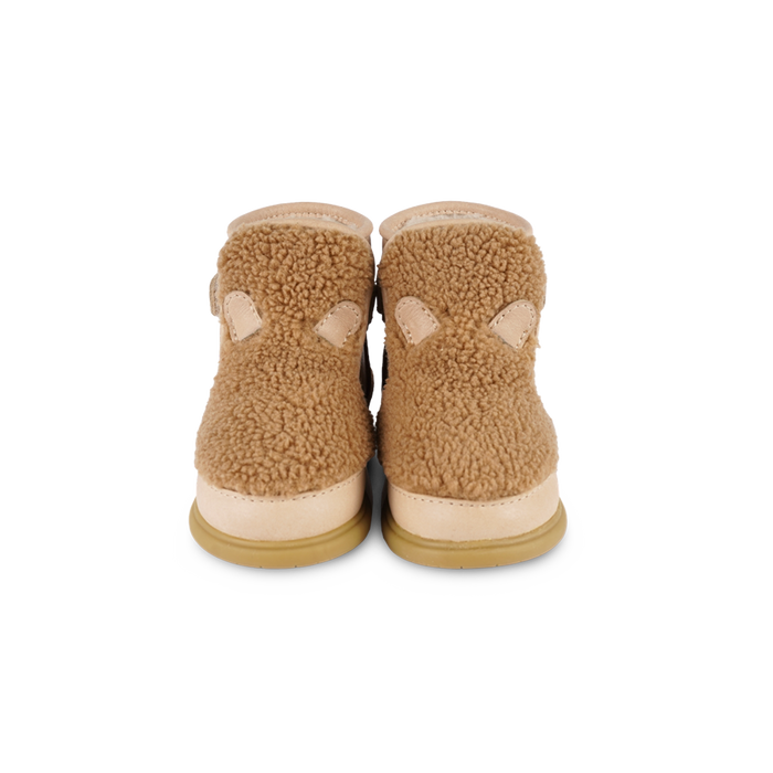 Donsje Roumi Shoes | Teddy Bear | Light Maple Curly Faux Fur