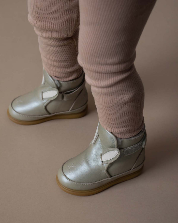 Donsje Sprink Shoes | Bunny | Champagne Metallic Leather