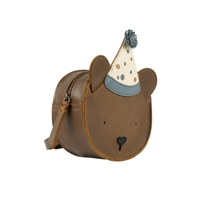 Donsje Tendo Backpack | Festive Bear | Cognac Classic Leather