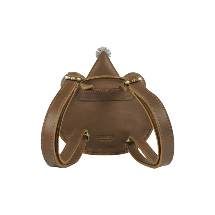 Donsje Tendo Backpack | Festive Bear | Cognac Classic Leather