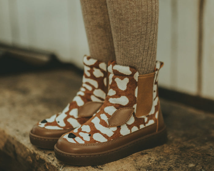 Donsje Thuru Exclusive Boots | Bambi | Brown Spotted Cow Hair