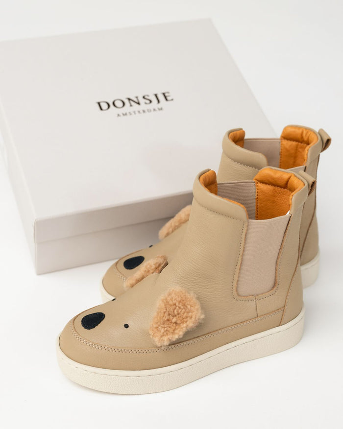 Donsje Thuru Exclusive Boots | Fluffy Koala | Taupe Leather