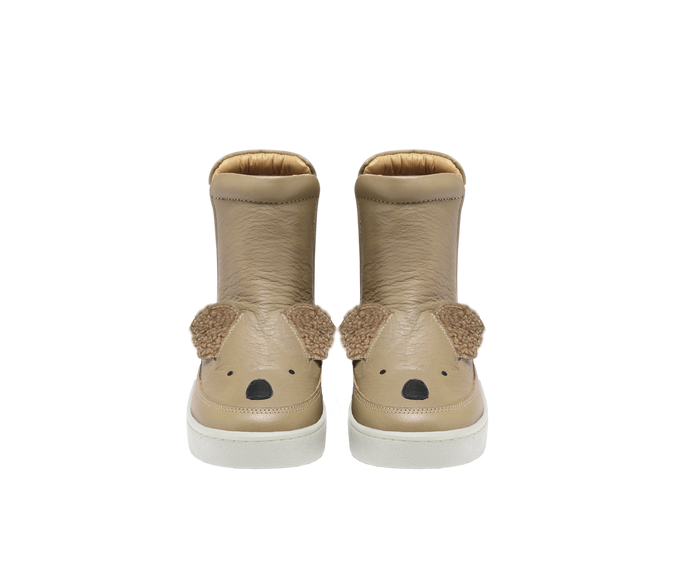 donsje Thuru Exclusive Boots | Fluffy Koala | Taupe Leather