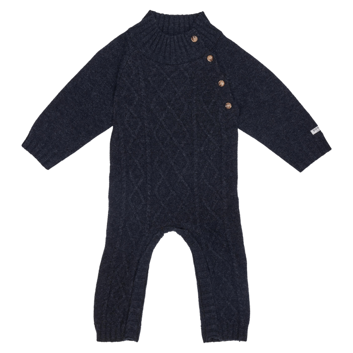 donsje Toon Merino Wool Jumpsuit | Blue Marine Melange