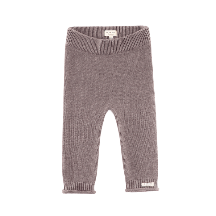 donsje Trig Merino Wool Trousers | Dark Taupe Melange