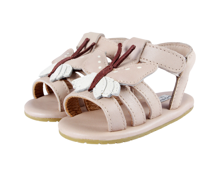 Donsje Tuti Sky Sandals | Butterfly | Powder Metallic Nubuck