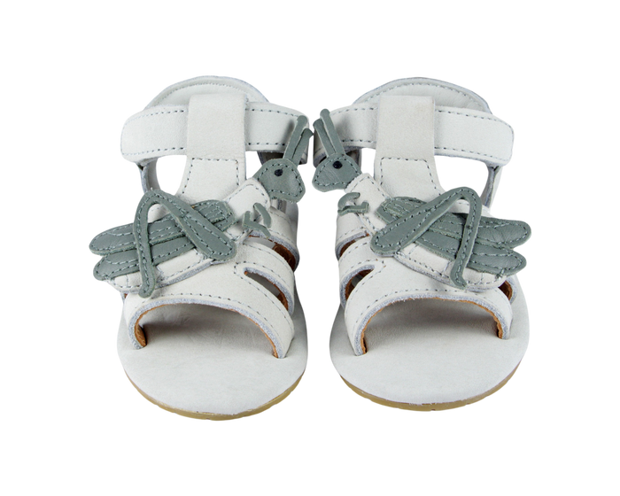 donsje Tuti Sky Sandals | Grasshopper | Light Grey Nubuck