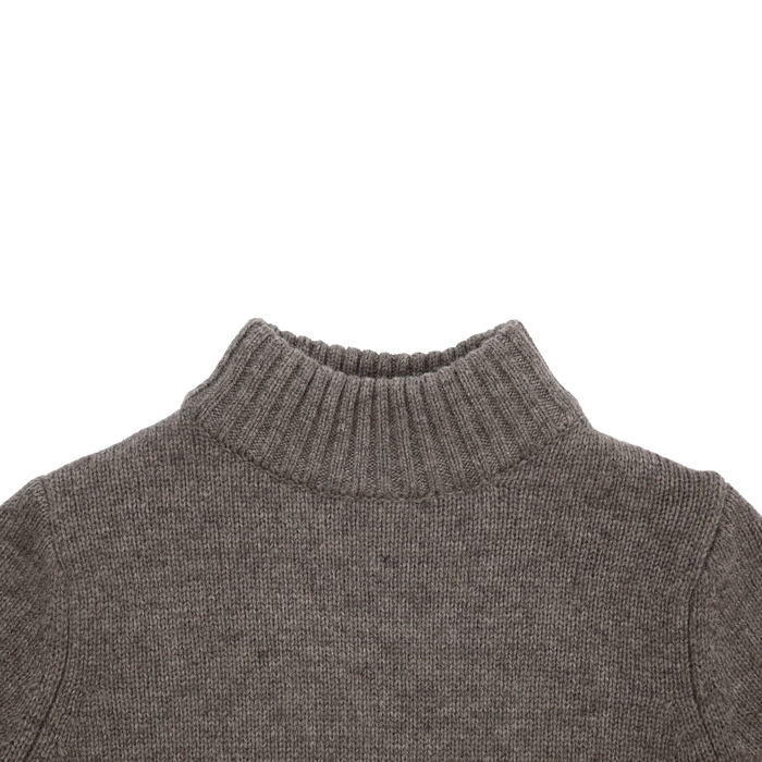Donsje Vilno Merino Wool Sweater | Dark Taupe Melange