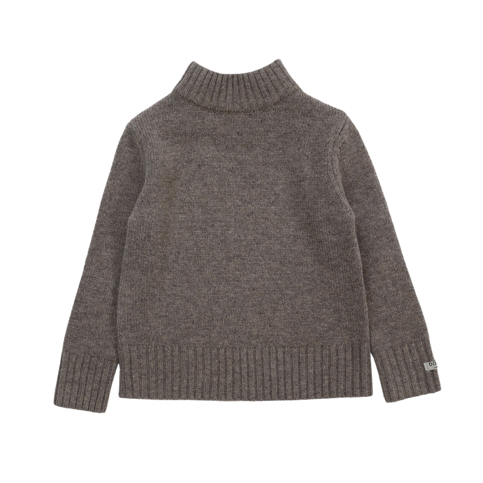 donsje Vilno Merino Wool Sweater | Dark Taupe Melange